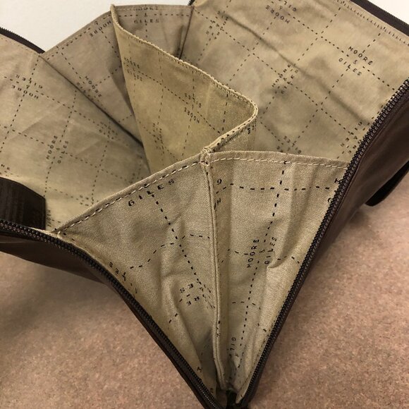 Moore & Giles Slim Portfolio Briefcase Brown Leather NEW with dust bag - Picture 7 of 12